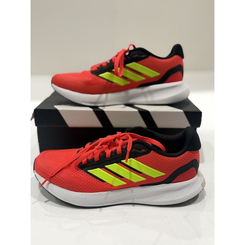 Adidas Runfalcon 5 J Cloudfoam Unisex Kids Red/Black/Yellow Sneaker US 5 school